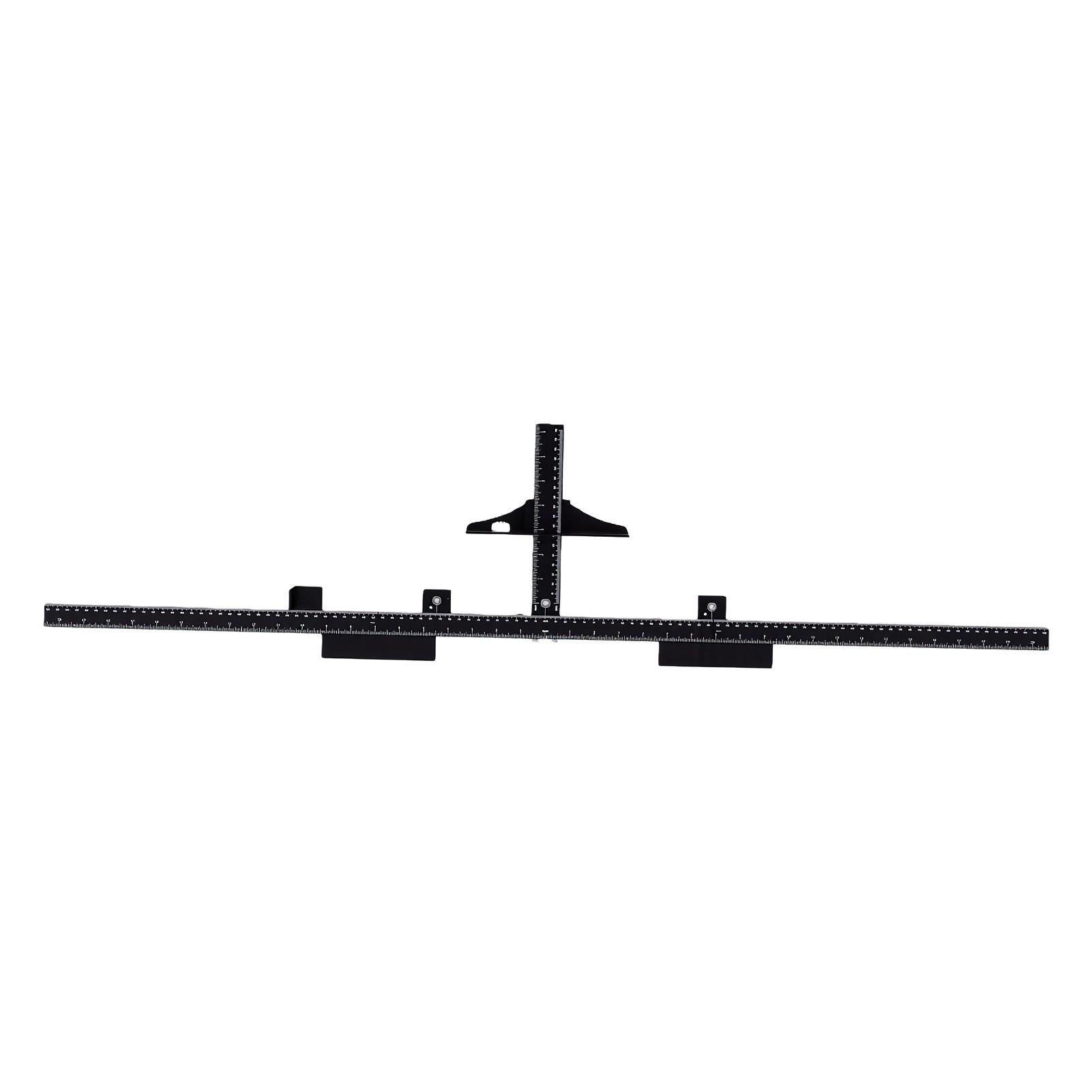 Keukenkastbeslag Jig, Boorsjabloon voor Handgrepen en Knoppen, 41 inch Aluminiumlegering met Automatische Middenponser voor Deur Lade Installatie
