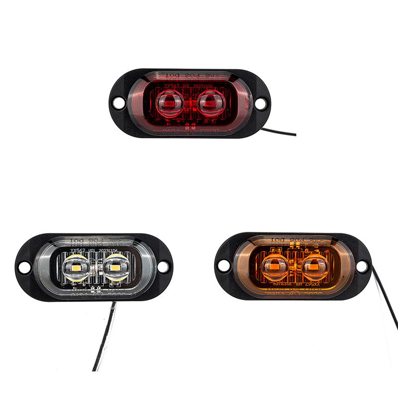 12V 24V Truck Led Side Marker Light Car Trailer Dot E8 Mark Reflector Van Clearance Lamp For Lorry Rv Bus Boat