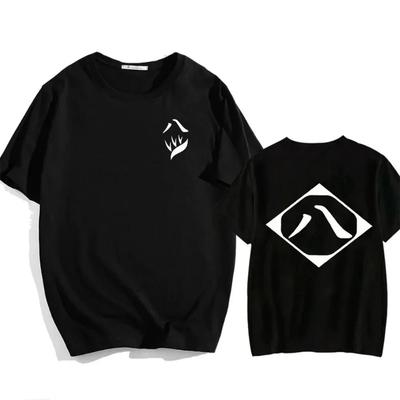 Heiß verkaufendes Anime-Muster bedrucktes Baumwoll-T-Shirt Rollenspiel-Shirt Herren Neues modisches O-Ausschnitt Kurzarm-T-Shirt