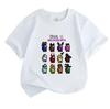 Kinder Jungen Mädchen 100% Baumwolle Kurzarm Rundhals T-Shirt, Lässiges Among Us Halloween Cartoon Hüte Aufdruck Oberteil, Bequeme T-Shirts für Kinder Tägliche Kleidung Ho