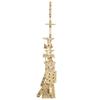 VidaXL Arbre à chat et griffoirs 230-250 cm Empreintes de pattes Beige