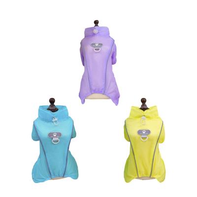 Camiseta de Refrigeración para Perros en Verano UPF50+ Protección Solar con Piernas Elásticas y Raya Reflectante para Paseos al Aire Libre de Mascotas