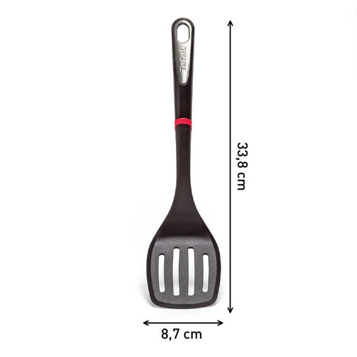 Spatule à angle - TEFAL - Ingenio - Rouge / Noir