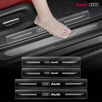 4 Stück Auto Schwellenleiste Transparenter Aufkleber Für I8 Sline TT Q2 Q3 Q5 Q7 Q8 A3 A4 A5 A6 A7 R8 B5 B6 B7 B8 C5 C6 C7 V8 S8 O9