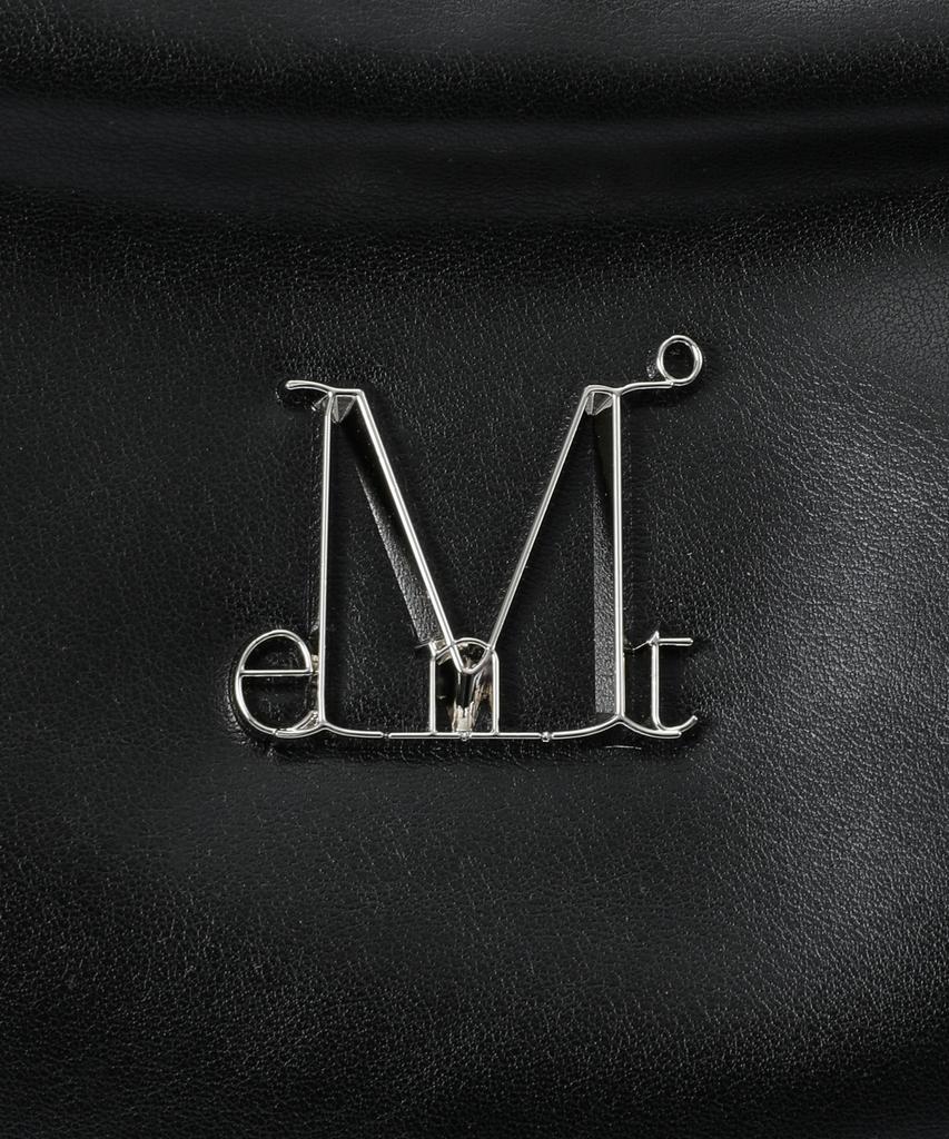 Mucent Gael Metal Logo Shirred Side String Crossbody Bag Unisex