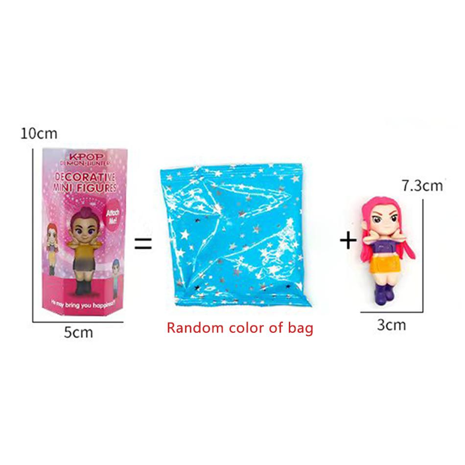 New Kpop Demon Hunters Sonn Angel Series Box Rumi Zoey Mira Rumi Figure Monster Hunt Girl Group Toy Phone Decoration Fans Gift