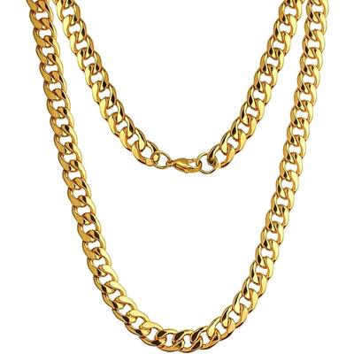 Collana Minimalista NK in Acciaio di Titanio da Uomo a Maglia Intrecciata, Stile Coreano, Acciaio Inossidabile, Gioielli a Catena Audace