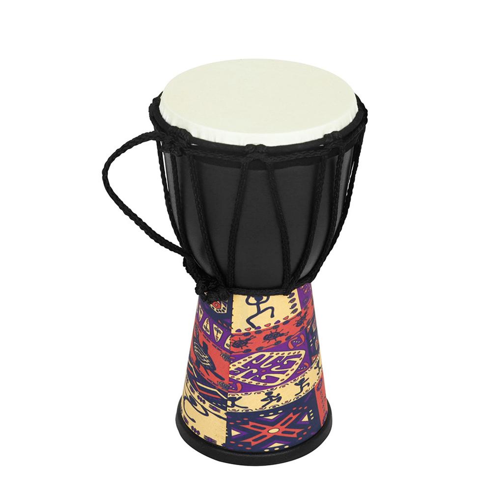 4 Inch PVC Goat Skin African Drum Djembe Percussion Musical Instrument Teaching Kids Toy African Hand Drums Accessories