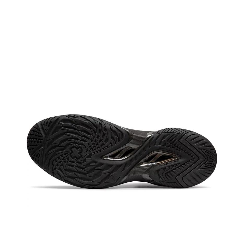 Asics Scarpe da Basket Unisex Gel-Burst 24 Punta Rotonda Stringate Tessuto High-Top Sneakers Nere 1063A015-001