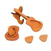 Guitar Pick Holder Multifunctional Oak Wood Guitar Pick Storage Box for Living Room Decoration