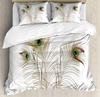 Peacock Vintage Flowers Duvet Cover Peacock Luxurious Feather Bedding Chinese Style Bedroom Decorations 3Pcs For Women Gifts