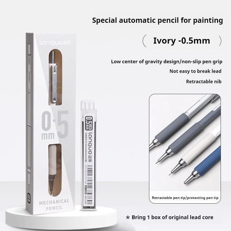 0.3 0.5 0.7mm Automatic Pencils Low Center of Gravity Retractable Nib Mechanical Pencil Set School Writing Art Painting Tools