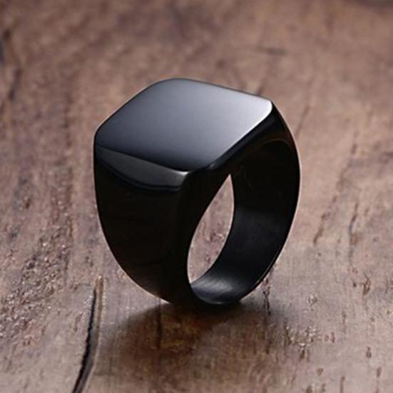 Anello di Coppia Stile Semplice Hip Hop Geometrico Lucido Decorazione Tutto Abbinabile Regalo Uomo Donna