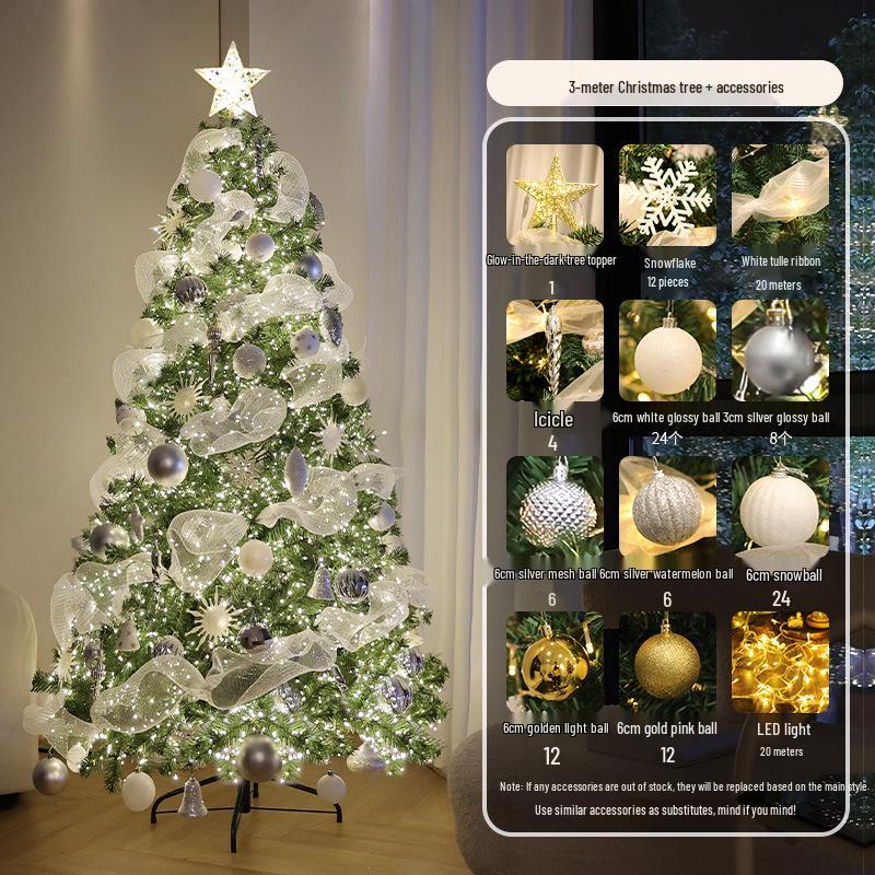 2024 Large Christmas Tree Ornaments for Living Room Decoration
