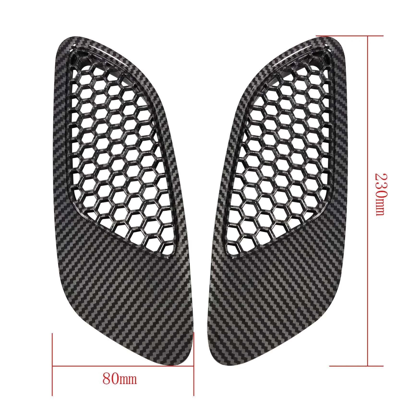 

2PCS Carbon Fiber Look Engine Front Bonnet Hood Vent Air Intake Cover Fit for BMW E90 E91 E92 E93 M3 Type 2007-2011 2012 2013 Carbon Fiber Look