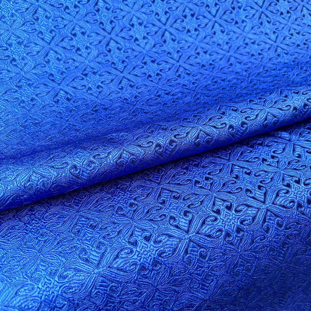 Jacquard Brocade Fabric Damask Flower Patterned Faux Silk Trim Cheongsam Children Costume Hanbok DIY Dress Doll Clothes Material