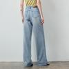 Damen Jeans mit Sternen-Verzierung, gerade, weiter Schnitt