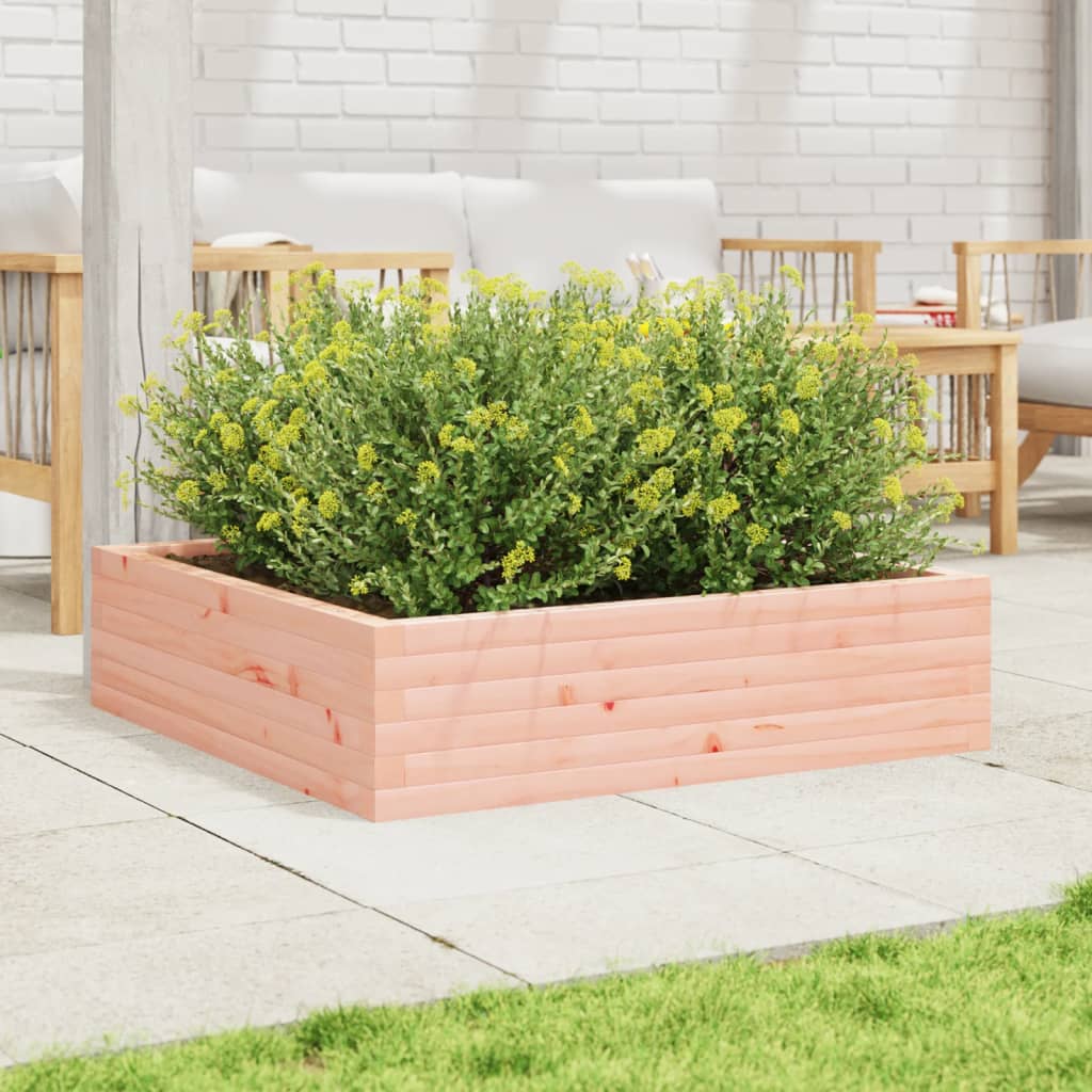 Plant Pot 90x90x23 Cm Solid Douglas Fir Wood