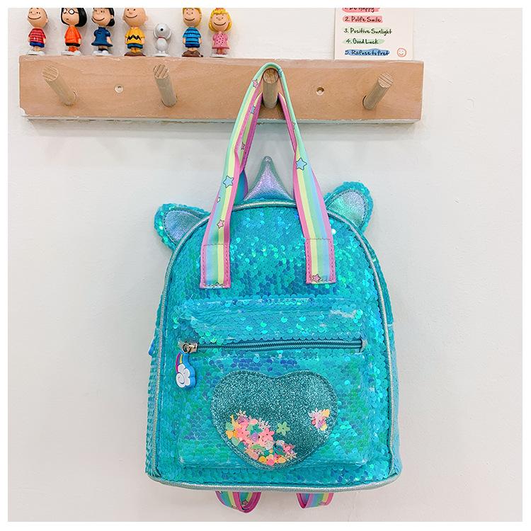 Schoolbag Unicorn Large Capacity Sequin Bag Cute Girl Schoolbag Girl Little Princess Symphony Schoolbag