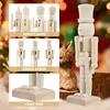Christmas Unfinished Nutcracker Wood Puppet Wood Ornament Home Decor