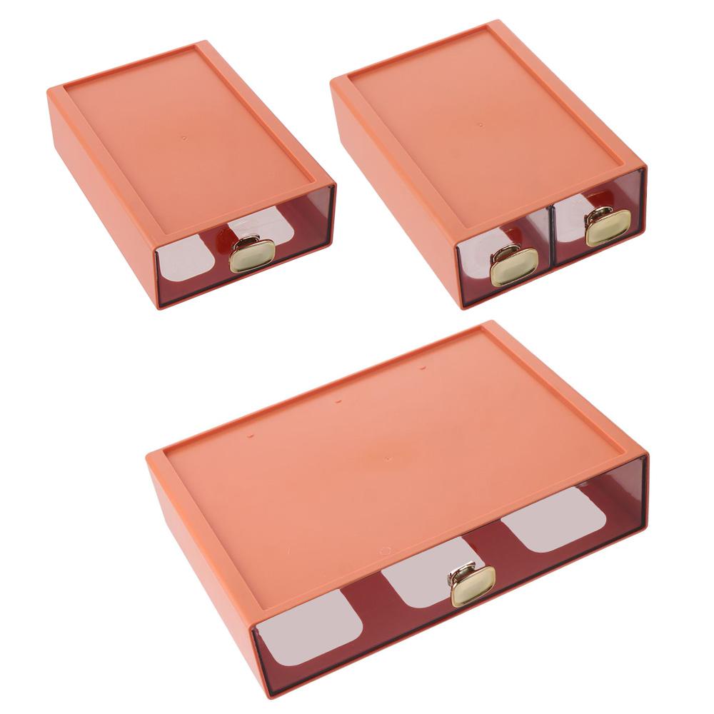 

Настольные ящики для хранения нескольких цветов, штабелируемая коробка для хранения косметики, настольный органайзер для макияжа