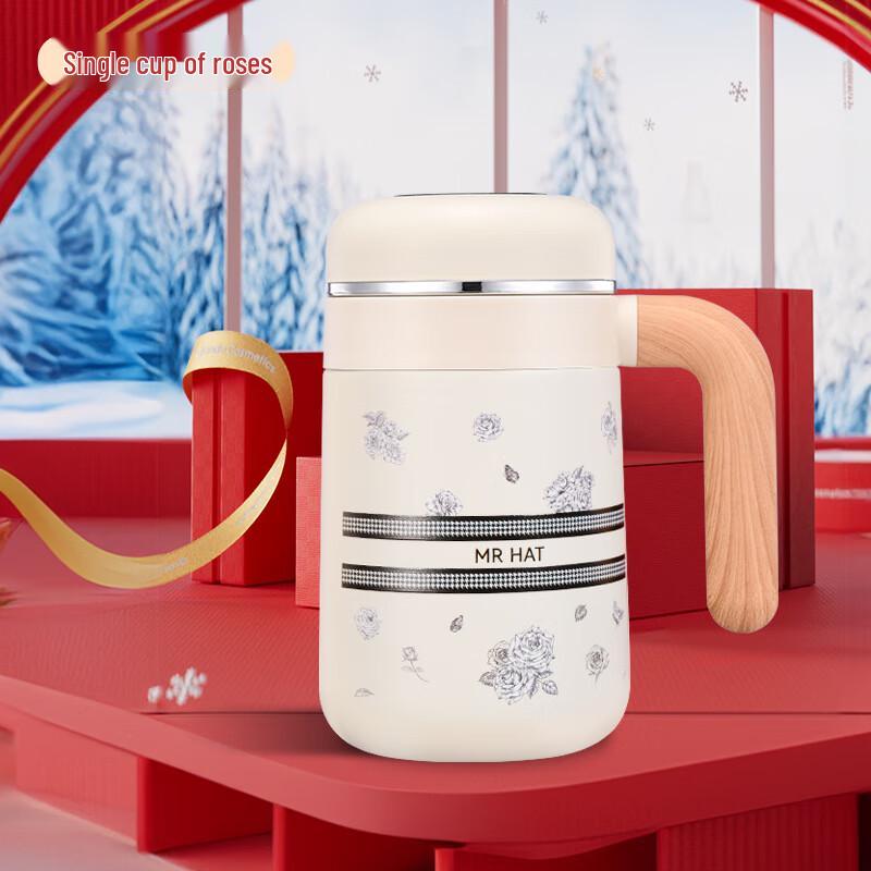 Premium Business Stainless Steel Insulated Mug Single Mug with Handle