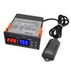 Temperature Humidity Controller - Digital LED Display Multifunction Hygrometer for Refrigerator