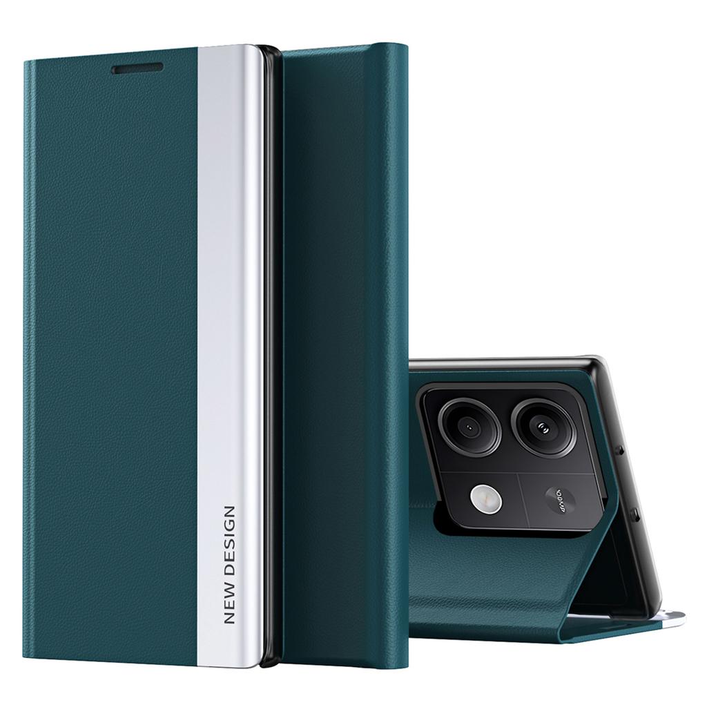 For Xiaomi Redmi Note 13 5G Phone Cover PC Shell+Leather Scratch-proof Case