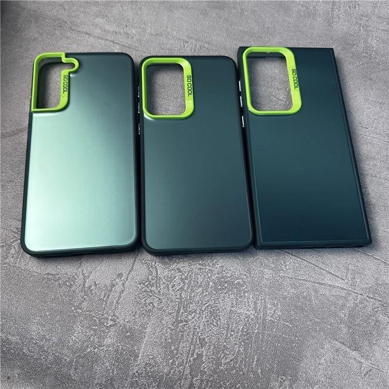 For Samsung Note 20 Ultra Case Galaxy Note20 S20 S21 S22 S23 S24 Plus S21 Fe Phone Cover Luxury Metallic Aurora Skin Matte Cover