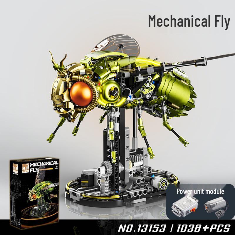 Lego-Compatible Electric Mechanical Whale Building Kit - Challenging DIY Animal Model Toy for Boys