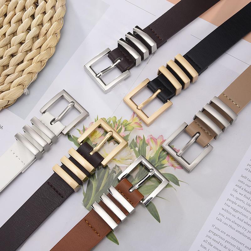 Fashionable Versatile Women's Pu Leather Belt For Chic Denim Dresses In 2023
