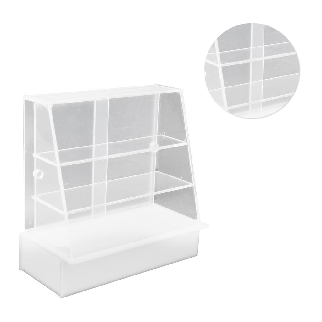 Dollhouse Cake Cabinet Acrylic 1:12 Miniature Display Cabinet for Children Toys Decoration Gift