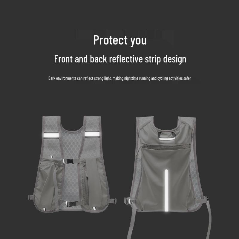 Lightweight Outdoor Hiking and Cycling Vest with Storage & Water Bottle Pack