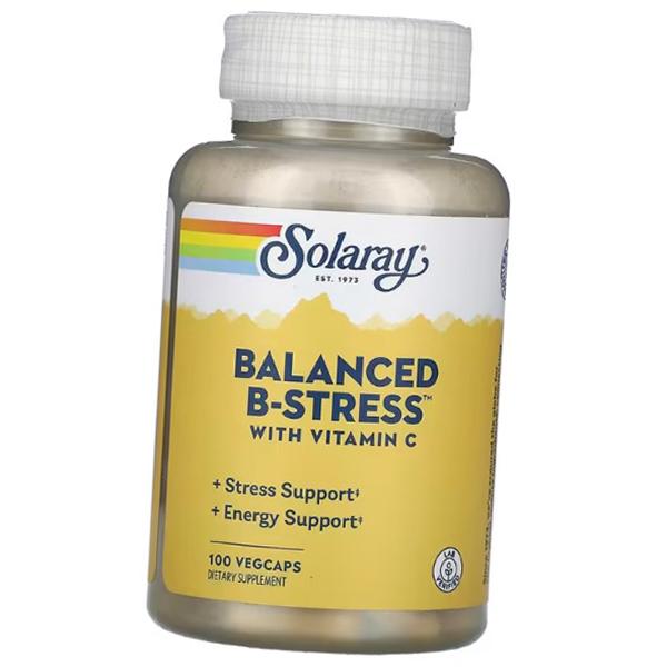 Витамины от стресса, Balanced B Stress, Solaray  100вегкапс (36411083)