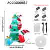 6.8FT LED Lit Inflatable Xmas Yard Decor Christmas Tree with Santa Elf Penguin Christmas Supplies Home Decor Ornaments Toy Gifts