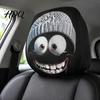 Halloweenové doplňky do interiéru auta 4 ks Potahů opěrek hlavy, Strašidelný obličej ducha Potahy sedadel Zábavné potřeby pro jízdu na párty Ochranný kryt Univerzální Auto dekor