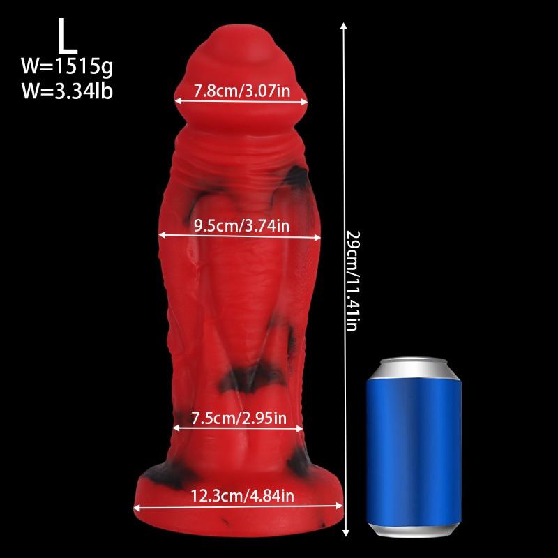 Large Muscle Texture Realistic Dildo - Eggless Design for Female Masturbation & Male Anal Play