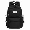 Schoolbag schoolbag high value solid color female college student travel large capacity backpack junior high school students small fresh double 