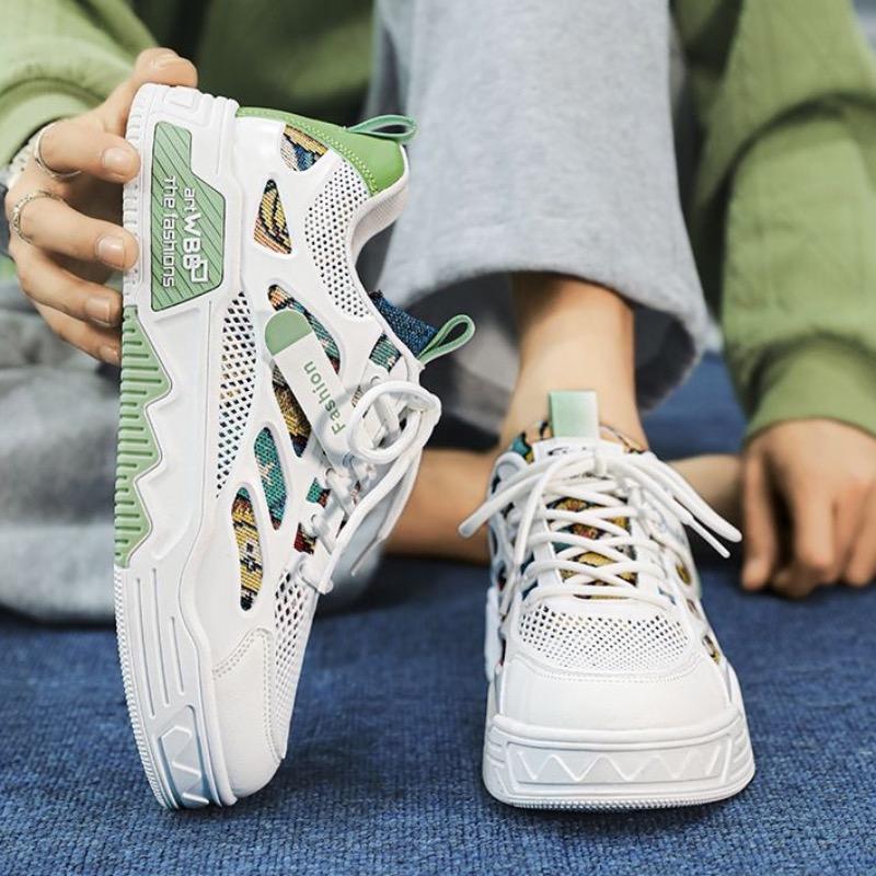 Herren Casual Sneaker Mode Skateschuhe Mesh Atmungsaktiv Sport Laufschuhe für Herren Designer Plateau Trainer Tenis Masculino