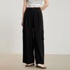 Gejin Women's Slim Wide-Leg Casual Trousers