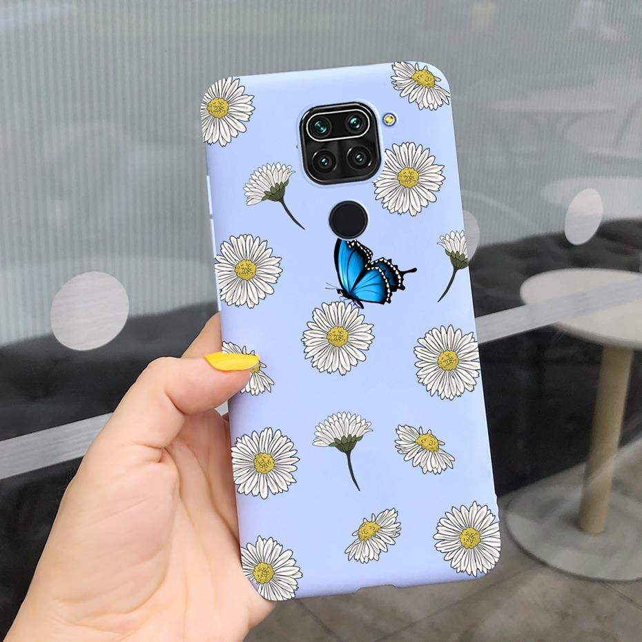 For Xiaomi Redmi Note 9 Case Luxury Sunflower Lavender Silicon Phone Back Cover Case For Redmi Note 9 Pro Max 9s Note9 Soft Etui