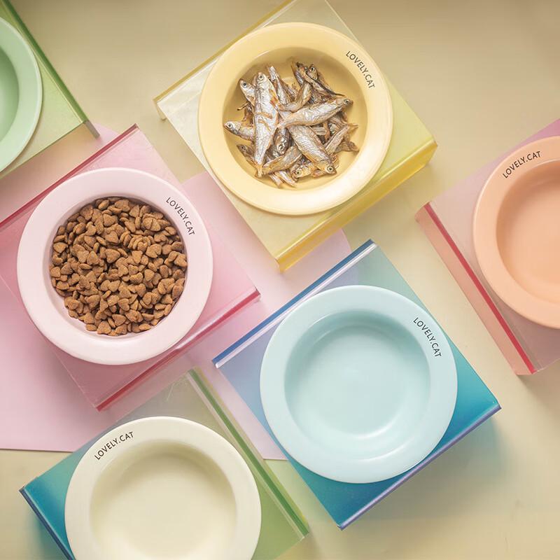 Керамический набор мисок для питомцев в форме НЛО для кошек и собак (5-Pack)