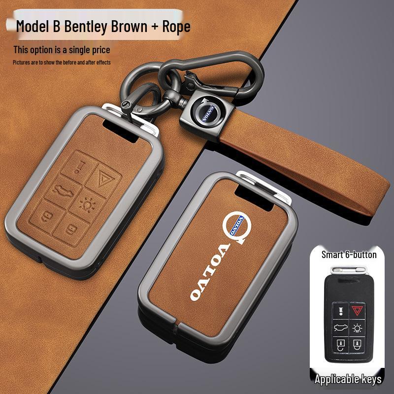 Volvo XC60/S60/V90/V60/S40/S80 Key Cover - Zinc Alloy Shell