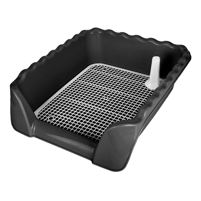Toilettes pour chien Clôture haute Anti-éclaboussures d'urine Démontage Nettoyage facile Pot pour chien Urinoir pour chien de compagnie surdimensionné Toilettes pour chien