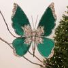 Flocking Artificial Glitter Butterfly DIY Butterfly Tree Hanging Decor  Party Decor