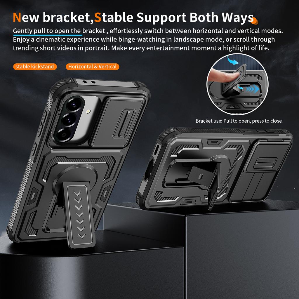 Precise Cutouts Kickstand Case for Samsung Galaxy A17 5G S26 Ultra A56 A16 A36 A26 A57 A37 S25 Ultra S24 Protective Cover