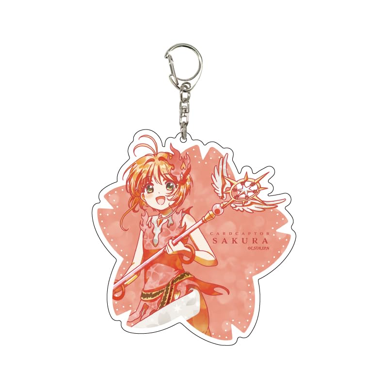 

Cardcaptor Sakura Clear Card Arc 01 BLAZE [SPARKLY PAINT] Large Acrylic Keychain