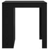 Bartisch in Black Oak Look 102 x 70 x 103.5 cm Engineered Wood