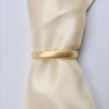 4pcs Decorative D Shaped Metal Napkin Ring Zinc Alloy Gold Napkin Holder Sturdy Minimalist Napkin Buckles Easter Celebration