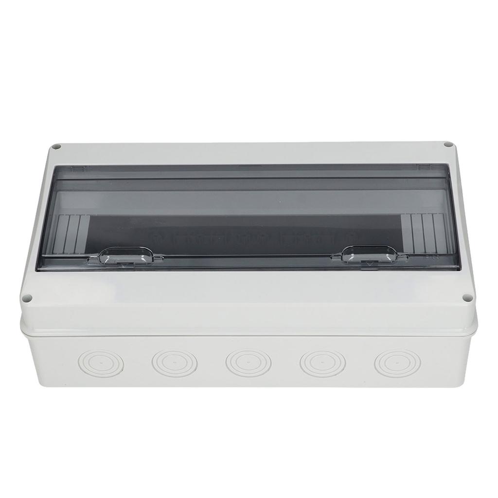 Κουτί Διανομής 18 Θέσεων Αδιάβροχο Πλαστικό Κάλυμμα Ασφαλειοδιακόπτη Προστατευτική Θήκη για Εσωτερικούς Εξωτερικούς Χώρους